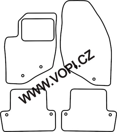 Autokoberce Volvo S60 2000 - 08/2010 Colorfit Fun (5014)